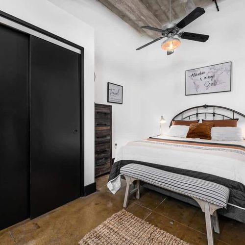 Bedroom 2 with TV Queen Bed