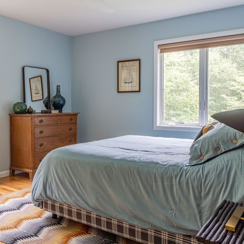 The second bedroom with a queen mattress.