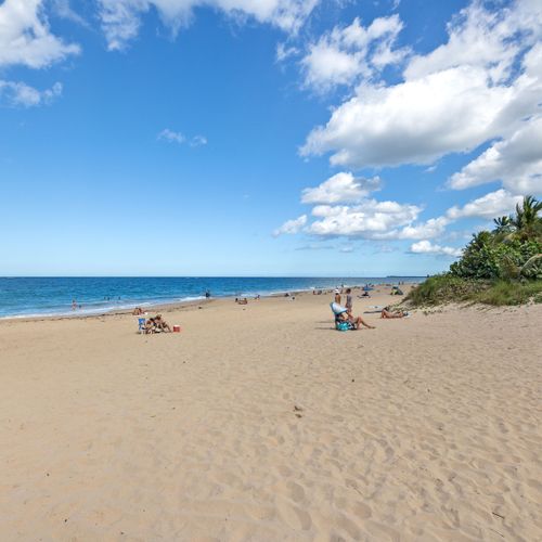 Soak up the sun on the beach.
