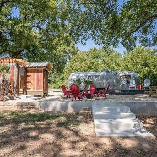 The entire outdoor area is yours to explore at the cabin and the airstream