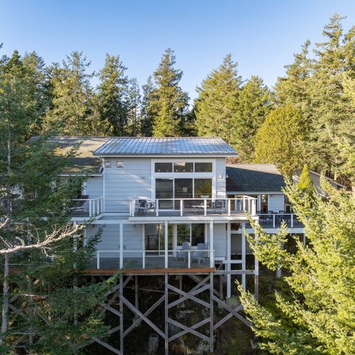 Outdoor aerial shot of our beautiful home