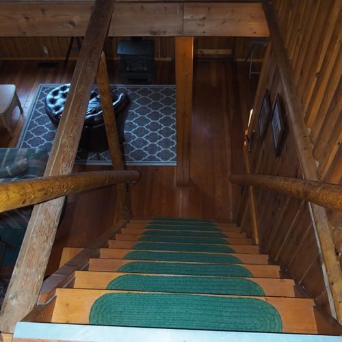 Stairs:  these are the stairs up to the loft area.