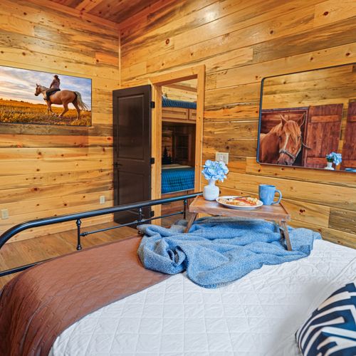 It's truly a warm, barn-inspired hideaway where comfort meets countryside charm.