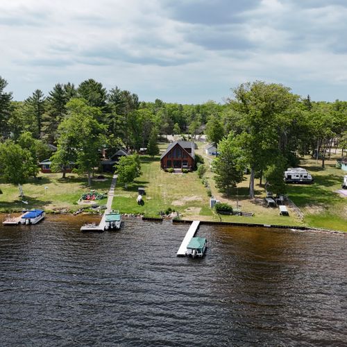 Overall:  aerial view of the property from over van etten lake