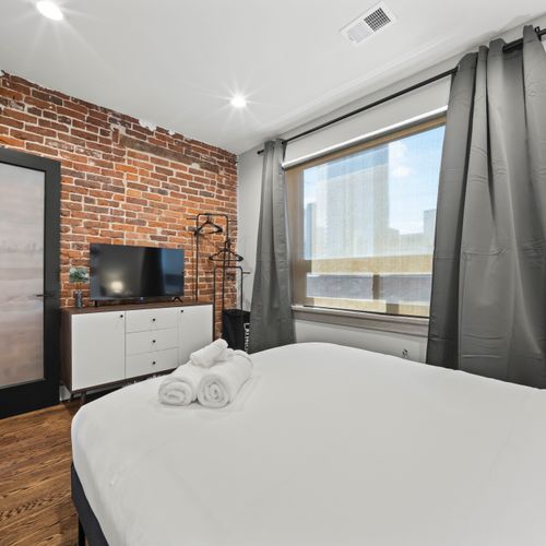 Enjoy your favorite shows with a tv in the secondary room.