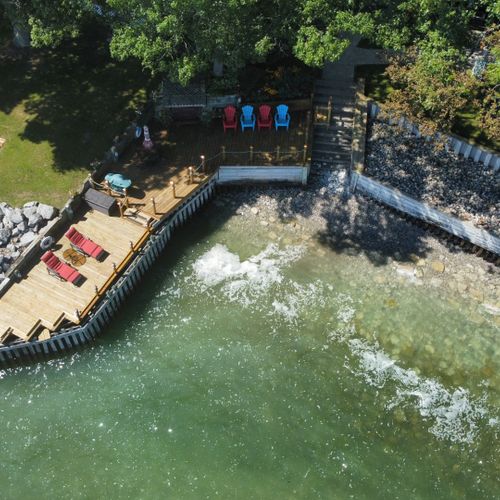 Overall:  aerial view of the private lakefront!