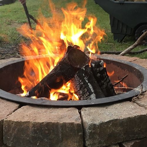 Extra:  one of the bonfire rings at the property.