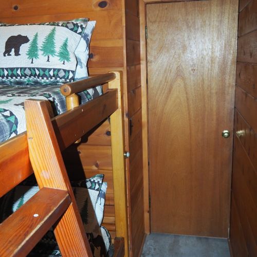 Bedroom #3:  features a twin-on-twin bunk bed.