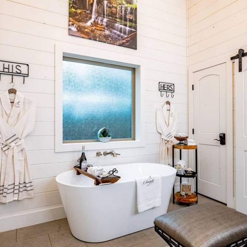 A soaking tub!