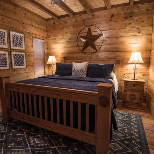 Downstairs you will find a third  bedroom with a King sized bed.