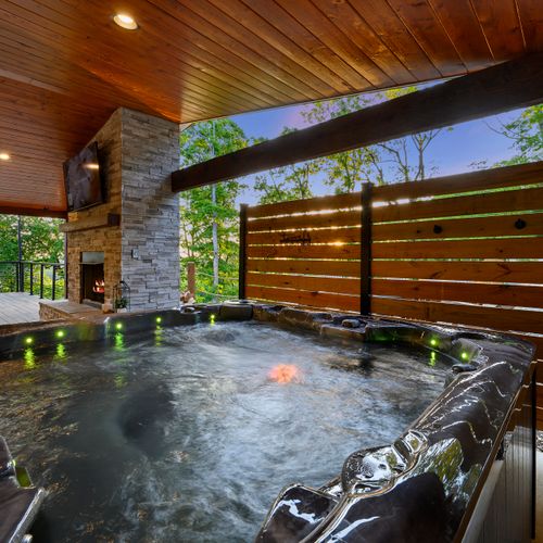 Oversized hot tub!