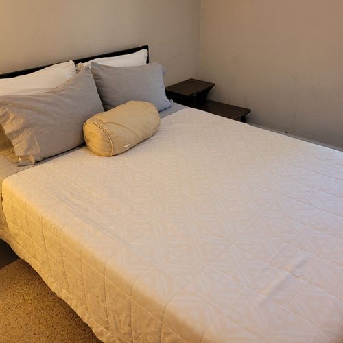 BEDROOM #2 (SECOND FLOOR):  Features a queen-size bed, nightstands, lakeview, and closet.