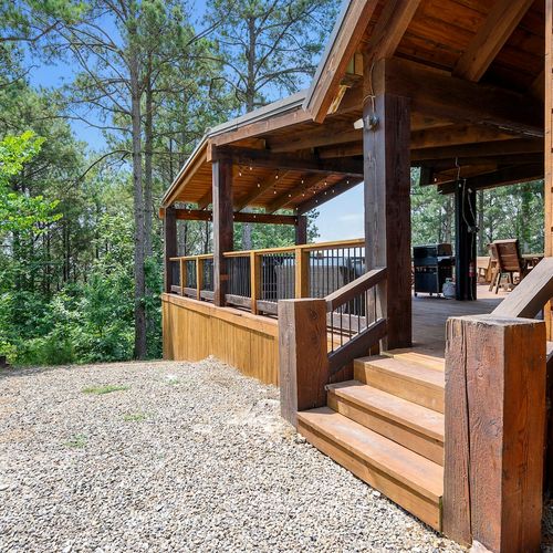 Exterior views of Stairway to Heaven.