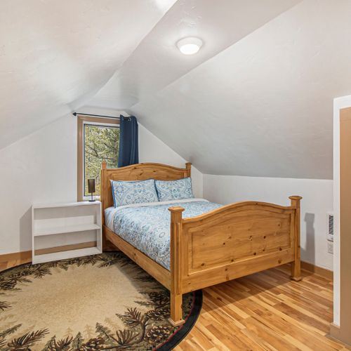 Wake up to forest views and peaceful stillness.