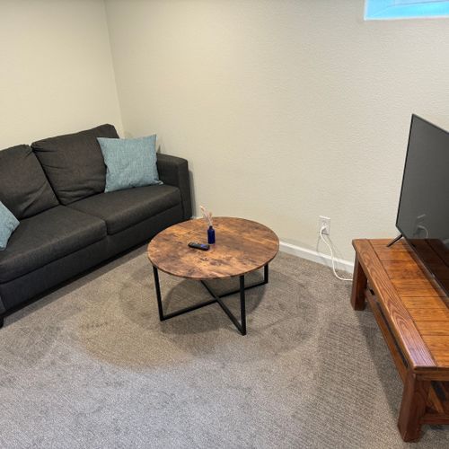 Family &Amp; Dog-Friendly Retreat With Fire Pit 103 Relax, play games, or watch a movie in this comfy secondary lounge.