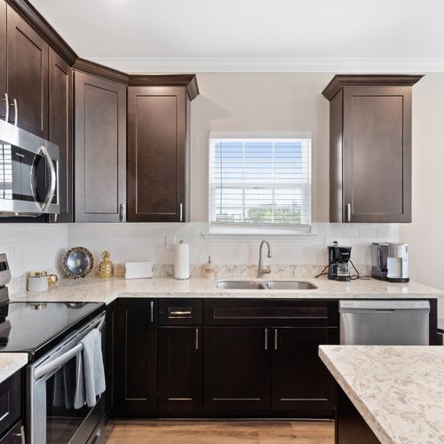 Kitchen equipped with any appliance you might need! (Microwave, oven, coffee maker, and more!)
