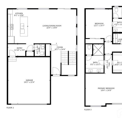 Enjoy the openness of this spacious living area with an open floor plan, perfect for entertaining guests or simply relaxing in style.
