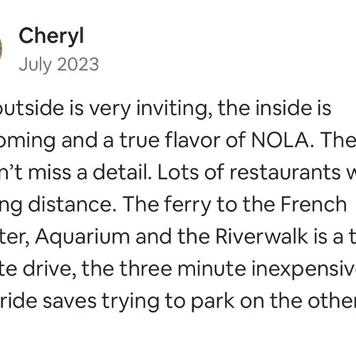 Cheryl's review.