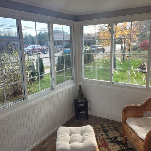 Front porch:  the home has a gorgeous, fully-enclosed front porch that is great for relaxing, chatting, and people-watching.