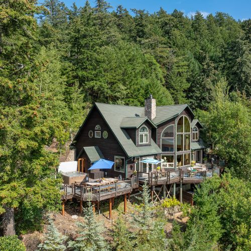 Five acres of wooded solitude.