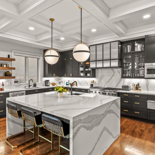 Designed for convenience, the kitchen has everything within easy reach.