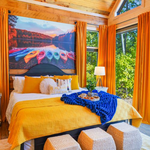 Bold hues, crisp linens, and playful touches spark a spirit of exploration without sacrificing luxury.B55