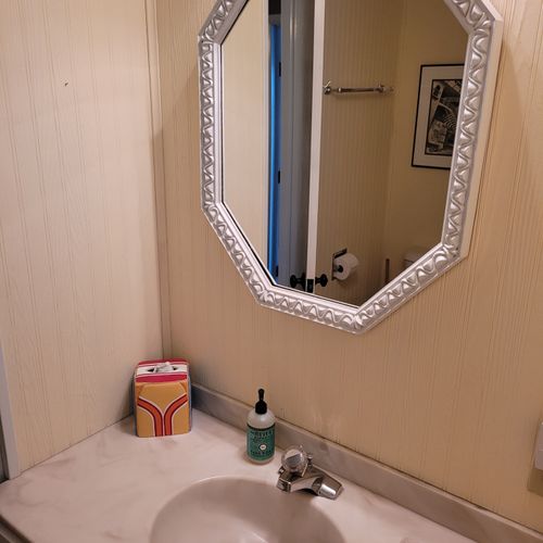 BATHROOM #2 (FIRST FLOOR):  Full bathroom on the first floor with a walk-in shower
