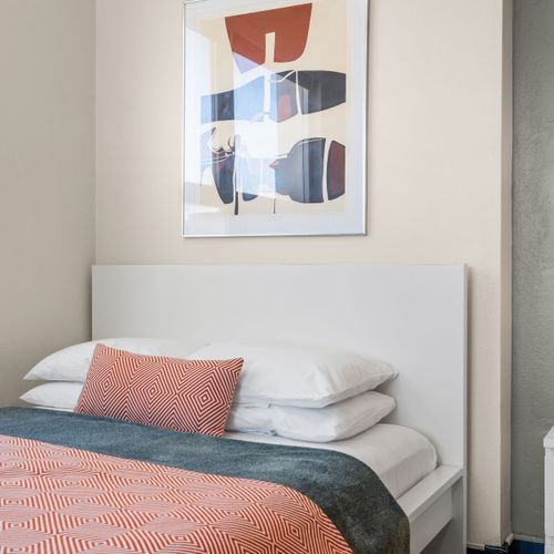 Every detail in this bedroom is designed for your comfort and peace of mind. Rest assured in a clean and well-maintained space that feels just right.