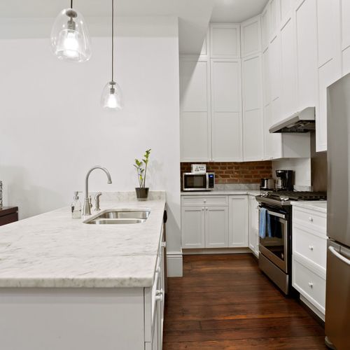 Kitchen space equipped with everything youll need for the perfect stay