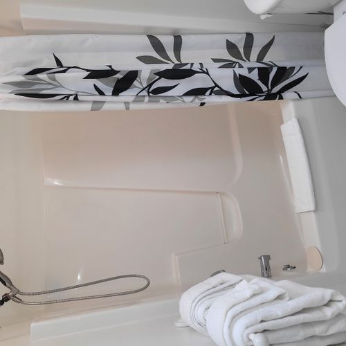 Bathroom #3 (upper level):  this is a full common bathroom for the upper level. Includes a combination tub and shower.