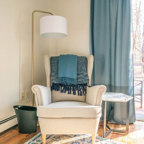 Reading nook.