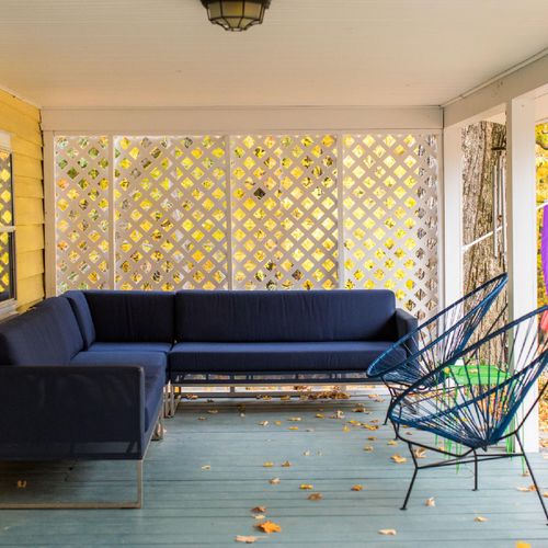 Front deck area.