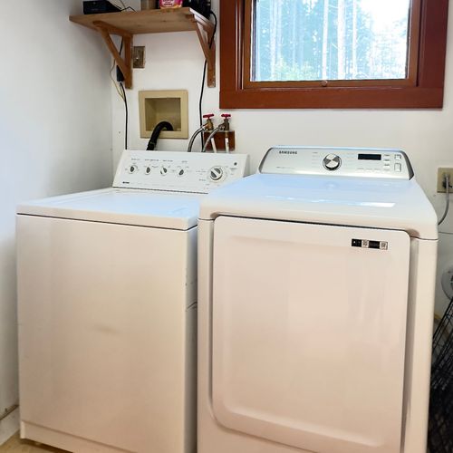 Washer and Dryer in a separate laundry room