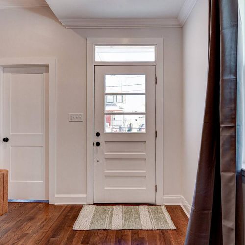 Bright front door entry sets a welcoming tone the moment you step inside.