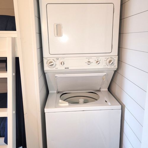 BEDROOM #5 (LOWER LEVEL):  This is the secondary washer and dryer.  (The primary washer and dryer is on the main floor.)