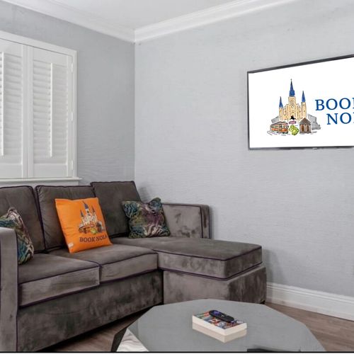 Cozy sectional sofa — ideal for lounging after a long day out.