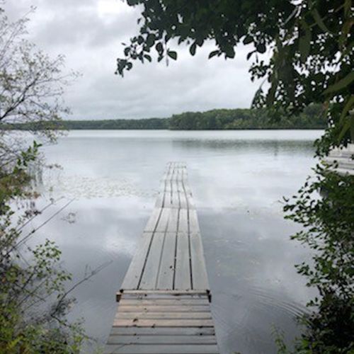 This is an older photo showing the dock in place for the summer.