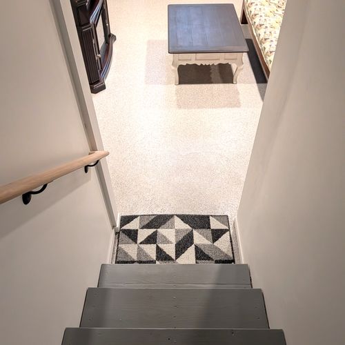 STAIRS:  These are the stairs down to the lower level (the basement).