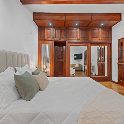 Stylish wooden interiors paired with modern amenities create the perfect blend of elegance and comfort for your stay.