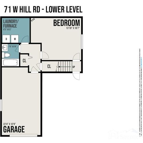 The lower level of our home features a bedroom with bunk beds for kids and solo travelers, a full bathroom, and access to a single car garage for storing all of your outdoor gear.