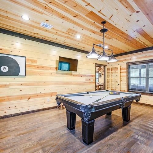 The pool table is a perfect way to fill your time!