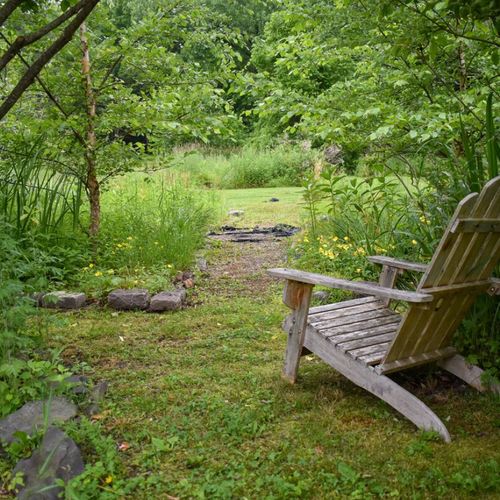 Enjoy your morning coffee or tea in the garden.