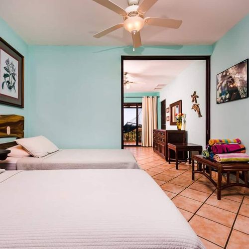Guest bedroom with 2 full beds