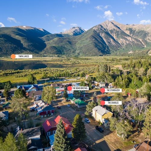 A bird's-eye view of your next evergreen escape.