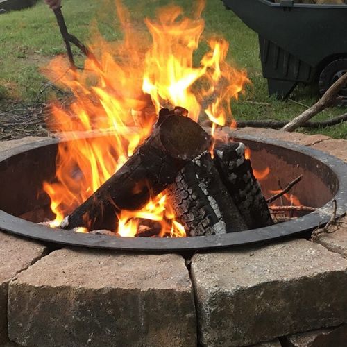 Extra:  one of the bonfire rings at the property.