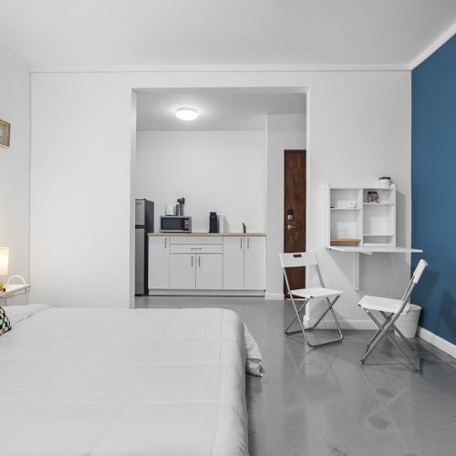 Your Personal Sanctuary: Unwind in this thoughtfully designed space, where comfort meets minimalist elegance, creating the perfect retreat after a day out.