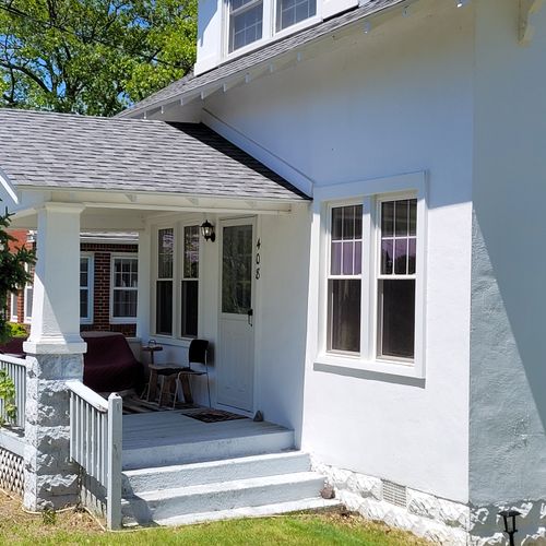 Exterior:  the front porch