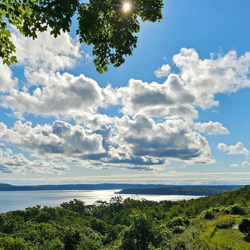 Exterior:   a view of crystal lake from the house