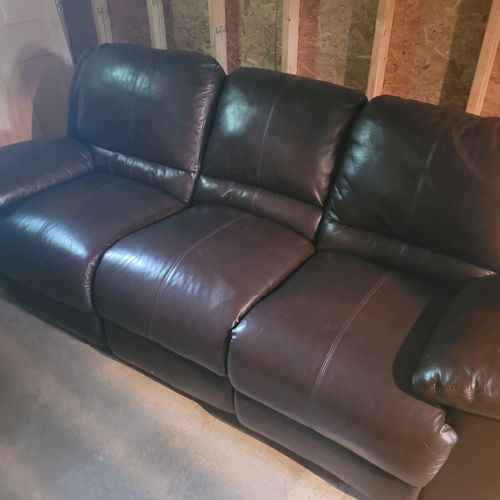 Basement:  the comfortable couch for relaxing in the basement