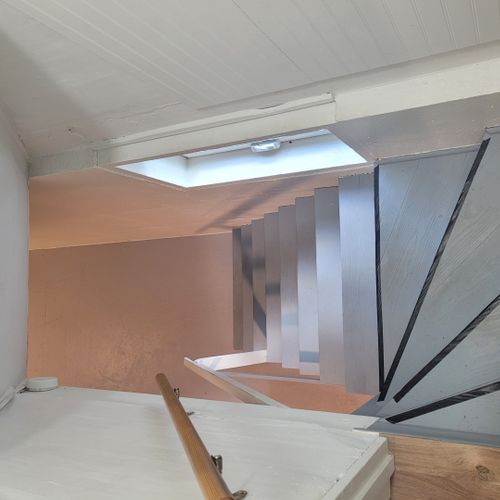 Stairs:  these are the stairs to the basement. Note that they are fairly steep and could be an issue for elderly individuals and/or young children.